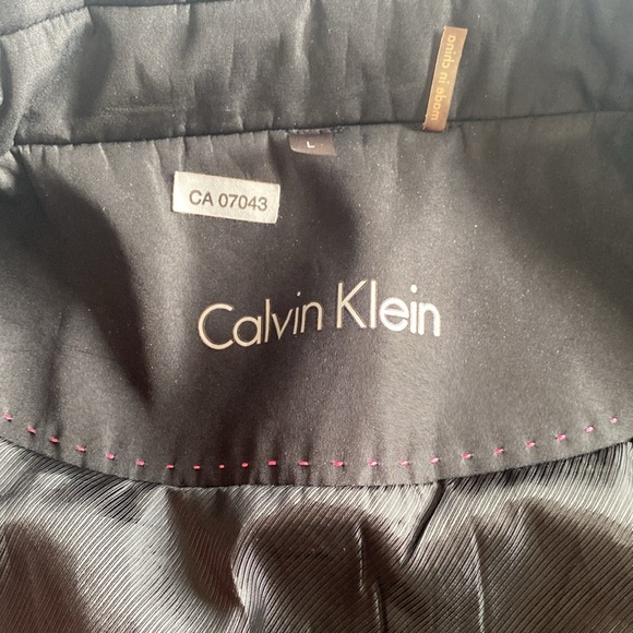 Calvin Klein Black Trench Coat - Picture 3 of 4